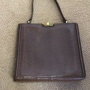 Vintage alligator handbag